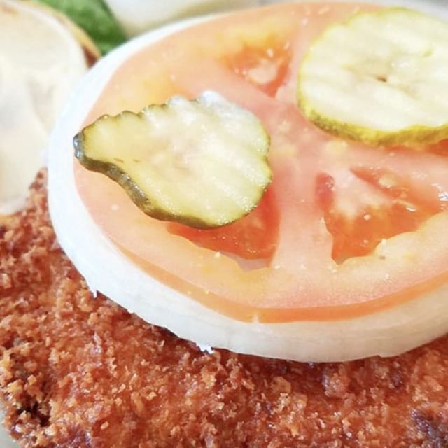 Pork Chop Sandwich.