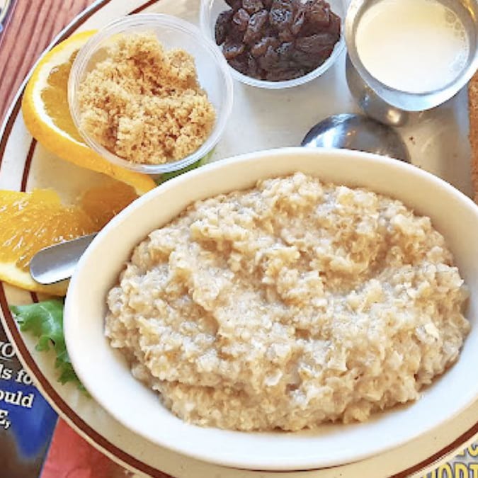 Hot Cereal with Toast.