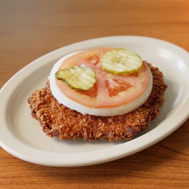 Pork Chop Sandwich.