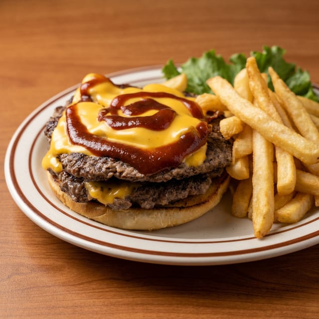 BBQ Bacon Cheeseburger.